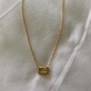 Diamond and Gold Lock Necklace
